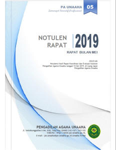 Notulen Rapat Bulanan Periode Mei 2019
